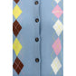 Ganni Blue Cotton Cardigan