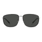 Polaroid Black Metal Sunglasses