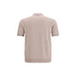 Brunello Cucinelli Beige Cotton Polo Shirt