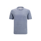 Brunello Cucinelli Blue Linen T-Shirt
