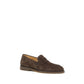 Brunello Cucinelli Brown Calf Leather Bos Taurus Slip-On Loafers