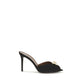 Giuseppe Zanotti Black Calf Leather Bos Taurus Stiletto Heel Sandals