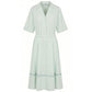 Malo Green Cotton Women Dress