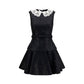 Self-Portrait Black Polyester Casual Dress