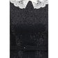 Self-Portrait Black Polyester Casual Dress