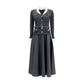 Self-Portrait Gray Polyamide Casual Dress