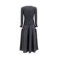 Self-Portrait Gray Polyamide Casual Dress