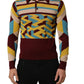 Dolce & Gabbana Multicolor Knitted Cashmere Pullover Sweater