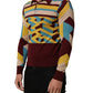 Dolce & Gabbana Multicolor Knitted Cashmere Pullover Sweater