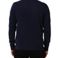 Dolce & Gabbana Blue Wool Knit Turtleneck Pullover Sweater