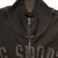 Dolce & Gabbana Brown Logo Print Full Zip Sweatshirt Sweater