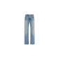 Haikure Blue Cotton Straight-Leg Jeans