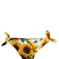 Dolce & Gabbana Yellow Nylon Sunflower Bikini Bottom Swimwear