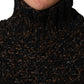 Dolce & Gabbana Brown Wool Knit Turtleneck Pullover Sweater