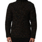 Dolce & Gabbana Brown Wool Knit Turtleneck Pullover Sweater