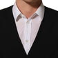 Dolce & Gabbana Black Wool Stretch Waistcoat Formal Dress Vest