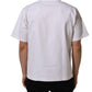 Dolce & Gabbana White Cotton Short Sleeves Crew Neck T-shirt