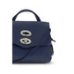 Zanellato Blue Calf Leather Bos Taurus Shoulder Bag