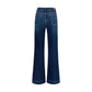 7FOR Blue Cotton Flared Jeans