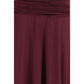 Self-Portrait Bordeaux Viscose Casual Dress