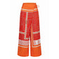 Malo Orange Silk Women's Pant