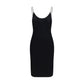 Saint Laurent Black Viscose Cocktail Dress