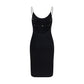Saint Laurent Black Viscose Cocktail Dress