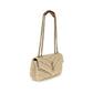 Saint Laurent Beige Raffia Shoulder Bag