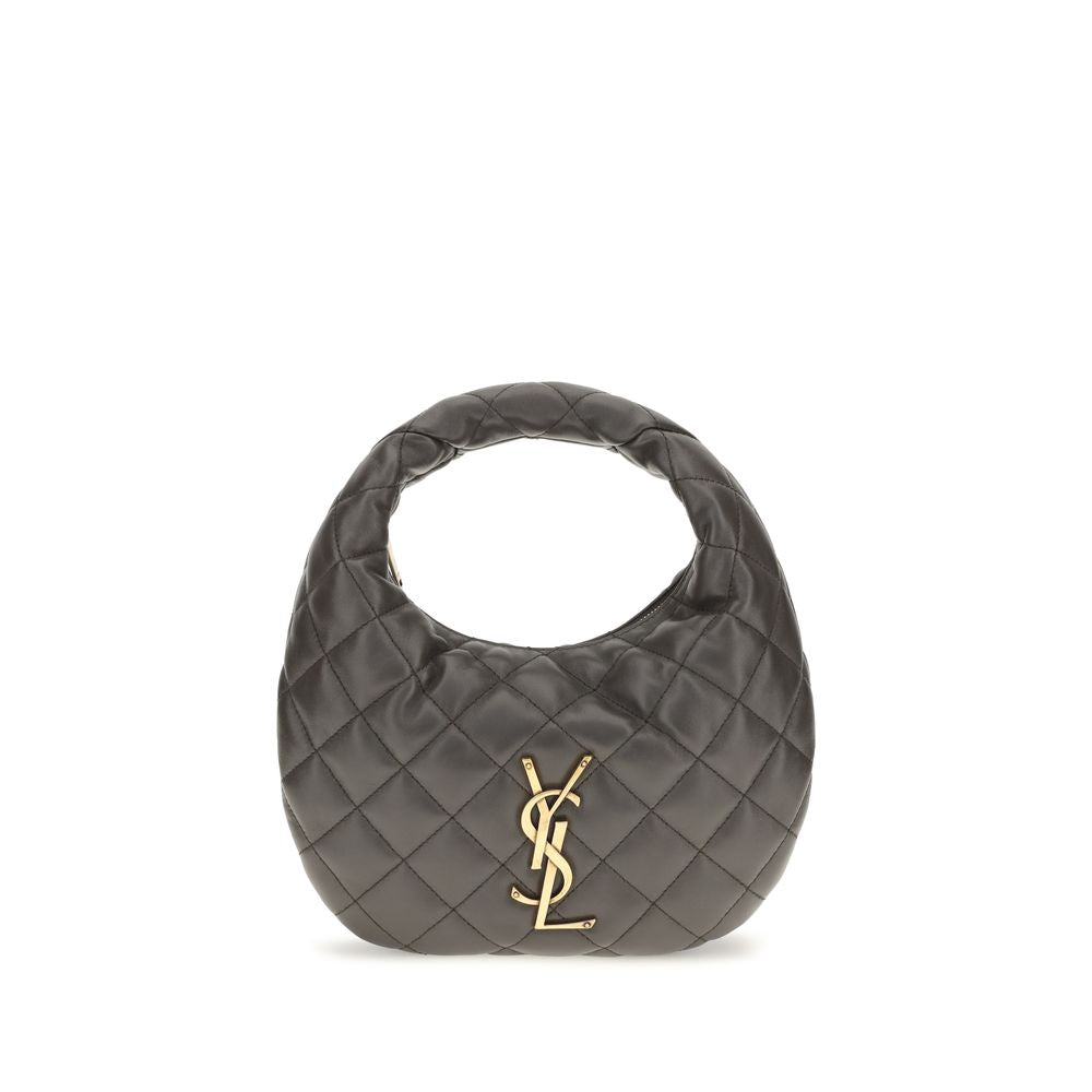 Saint Laurent Gray Lamb Ovis Aries Handbag