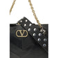 Valentino Garavani Black Lamb Ovis Aries Aries Shoulder Bag