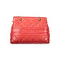 Mario Valentino Rosso Polyurethane Women's Bag with Chain and Zip Closure