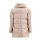 Herno Beige Goose Down Full-Length Jacket