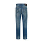 Versace Blue Cotton Straight-Leg Jeans