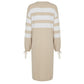 Malo Beige Cotton Women Dress