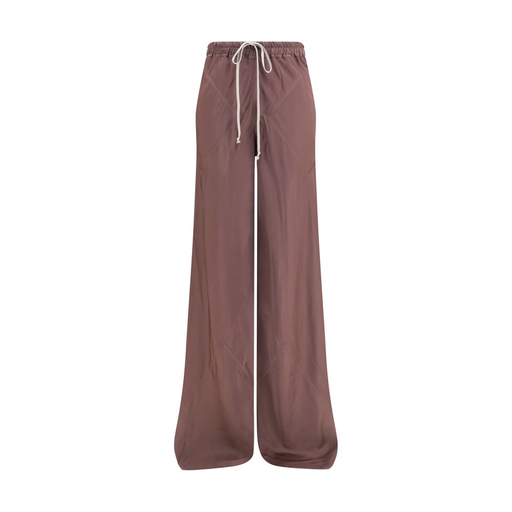 Rick Owens Brown Silk Casual Pants