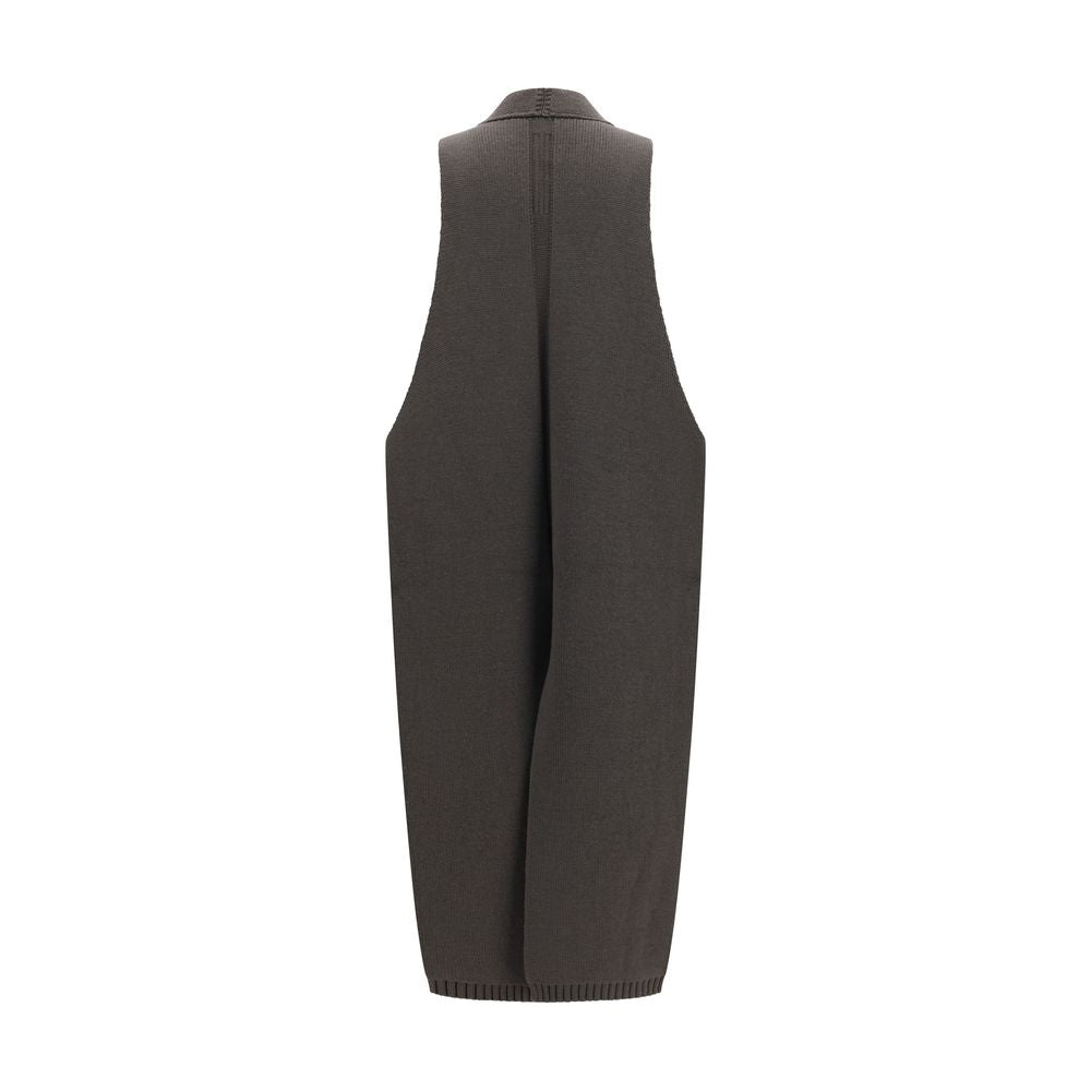 Rick Owens Gray Wool Oves Aries Sleeveless Jacket