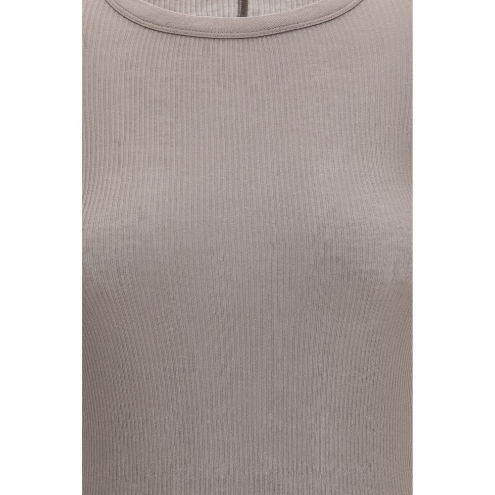 Rick Owens Gray Viscose Long Sleeve T-Shirt
