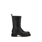 Rick Owens Black Calf Leather Bos Taurus Flat Boots