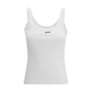 Off-White White Cotton Sleeveles T-Shirt
