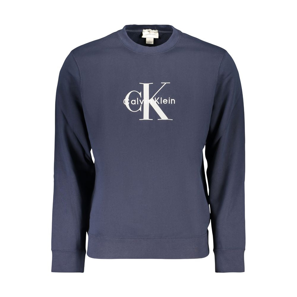 Calvin Klein Blue Cotton Men's Sweatshirt