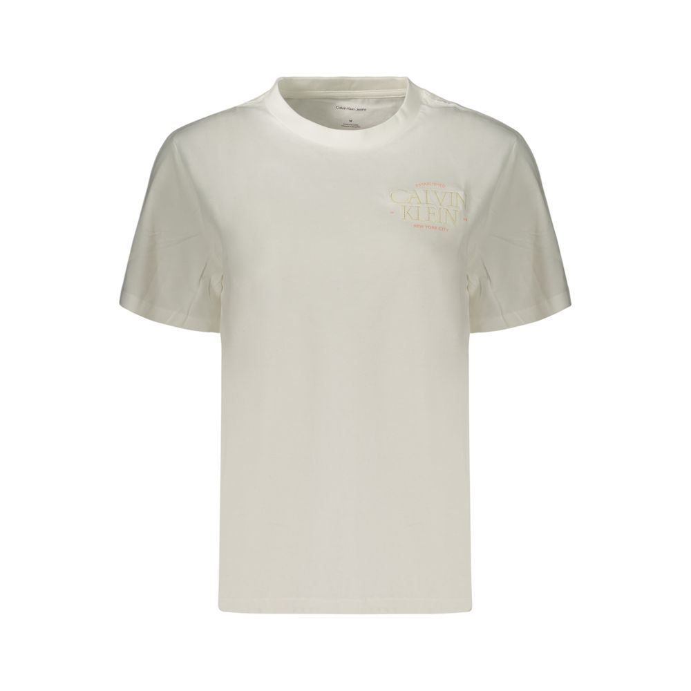 Calvin Klein White Cotton Women's T-Shirt