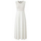 Malo White Silk Women Dress