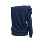 Malo Blue Cotton Women Sweater