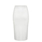 Malo White Cotton Women Skirt