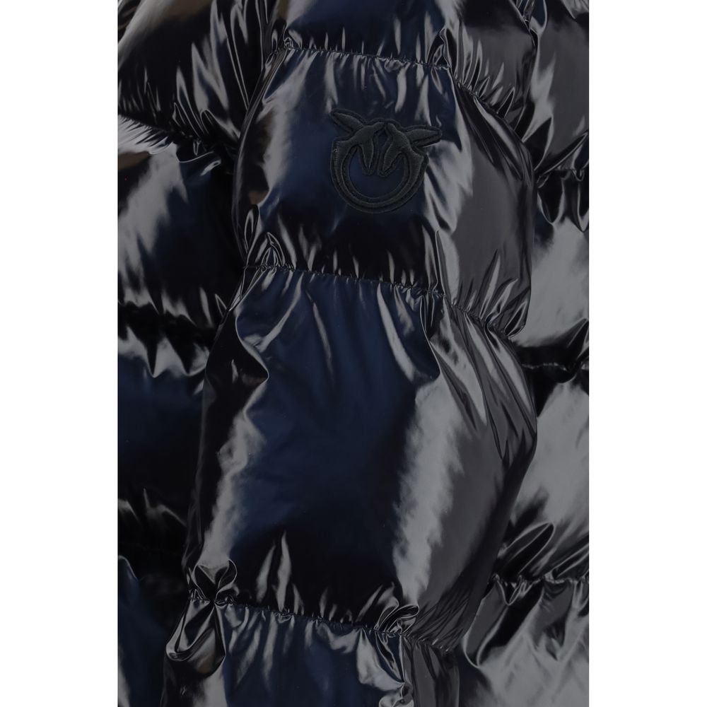 PINKO Black Polyamide Shell Jacket
