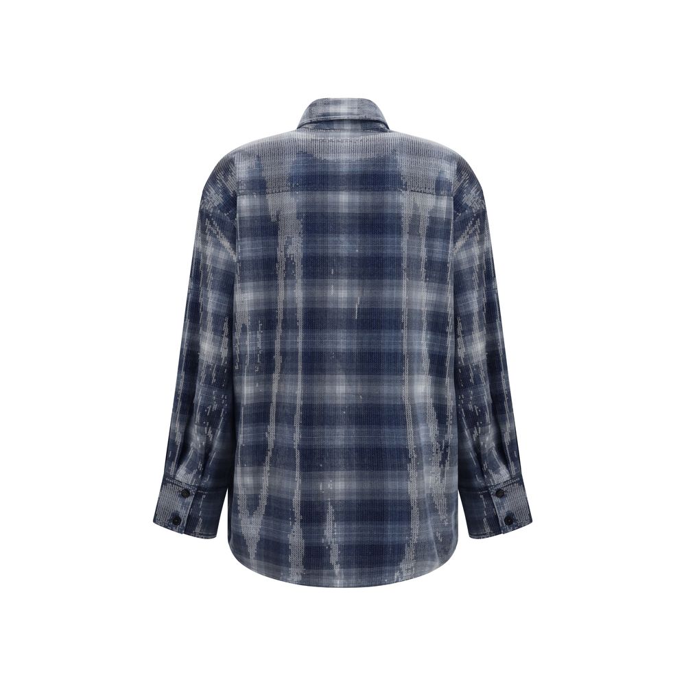 PINKO Blue Polyester Pattern Shirt