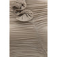 Magda Butrym Beige Copper Cocktail Dress