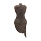 Magda Butrym Brown Copper Cocktail Dress