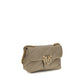 PINKO Gray Calf Leather Bos Taurus Shoulder Bag