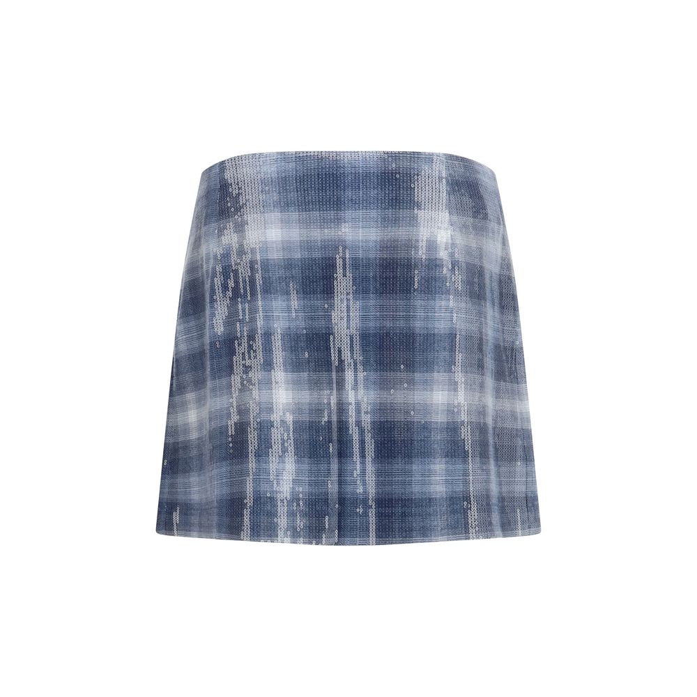 PINKO Blue Polyester Mini Skirt